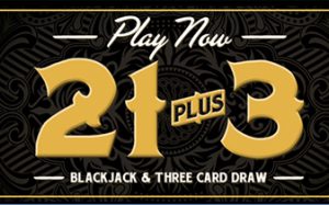21 Plus 3 Blackjack and Three card draw graphic