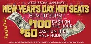 Prairie Wind Casino New Year's Day Hot Seats promo