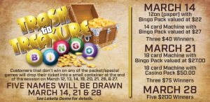 March 2020 Prairie Wind Casino Promo - Trash to Treasure