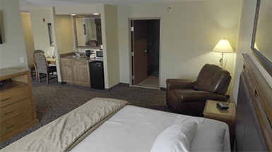 Hotel room at Prairie Wind Casino & Hotel
