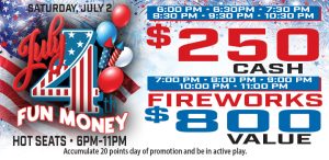 Prairie Wind Casino July 4 Fun Money