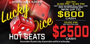 Prairie Wind Casino Lucky Dice Hot Seats