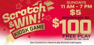 Prairie Wind Casino Scratch & Win Kiosk Game