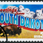 Greetings from South Dakota stamp