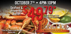 Seafood & Prime Rib Buffet at Stronghold Restaurant