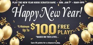 New Year Kiosk Scratch Game at Prairie Wind Casino