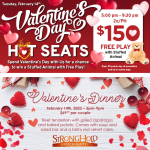 Valentine's Day Hot Seats and dinner at Prairie Wind Casino