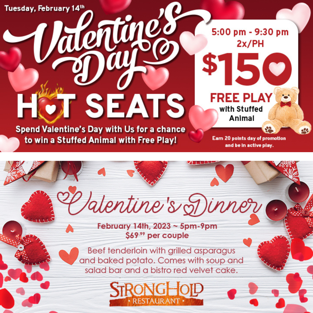 Hot Seat Hari Valentine dan makan malam di Prairie Wind Casino