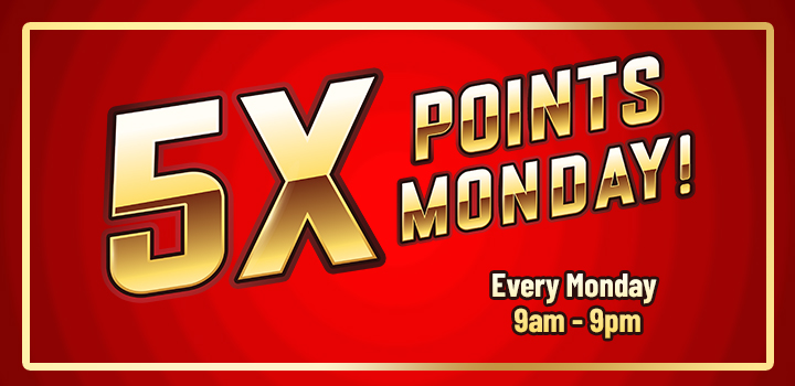 5X points Monday at Prairie Wind Casino