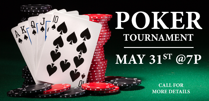 Poker Tournament on May 31, 2024 at Prairie Wind Casino